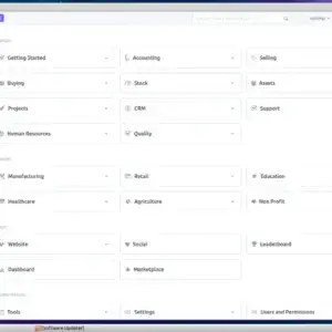 RoshanTech ERP OS Screenshot 1