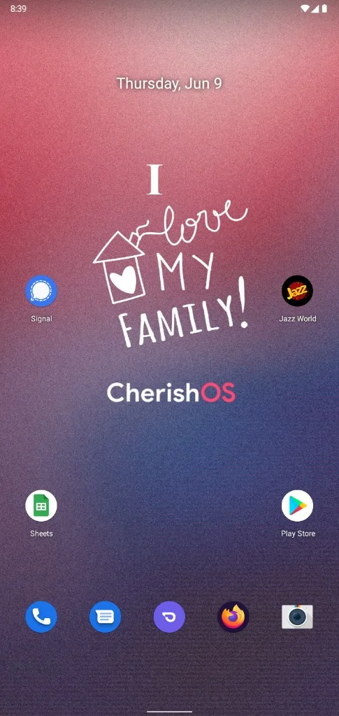 Custom ROM Cherish OS
