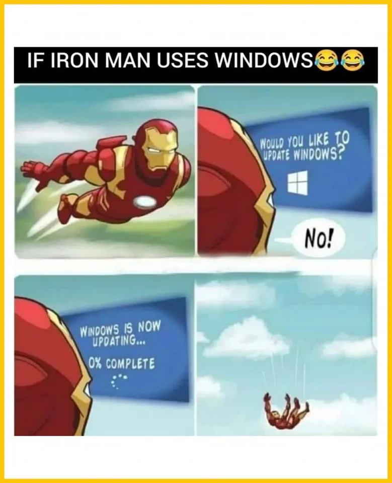 Iron man with Windows
